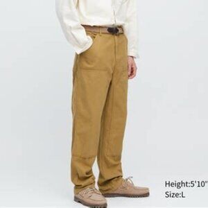 Uniqlo Utility Work Pants, burnt yellow khaki, XS, NWT